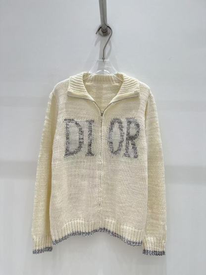 DIOR ロゴ入りウールカーディガン【50％割引+送料無料】