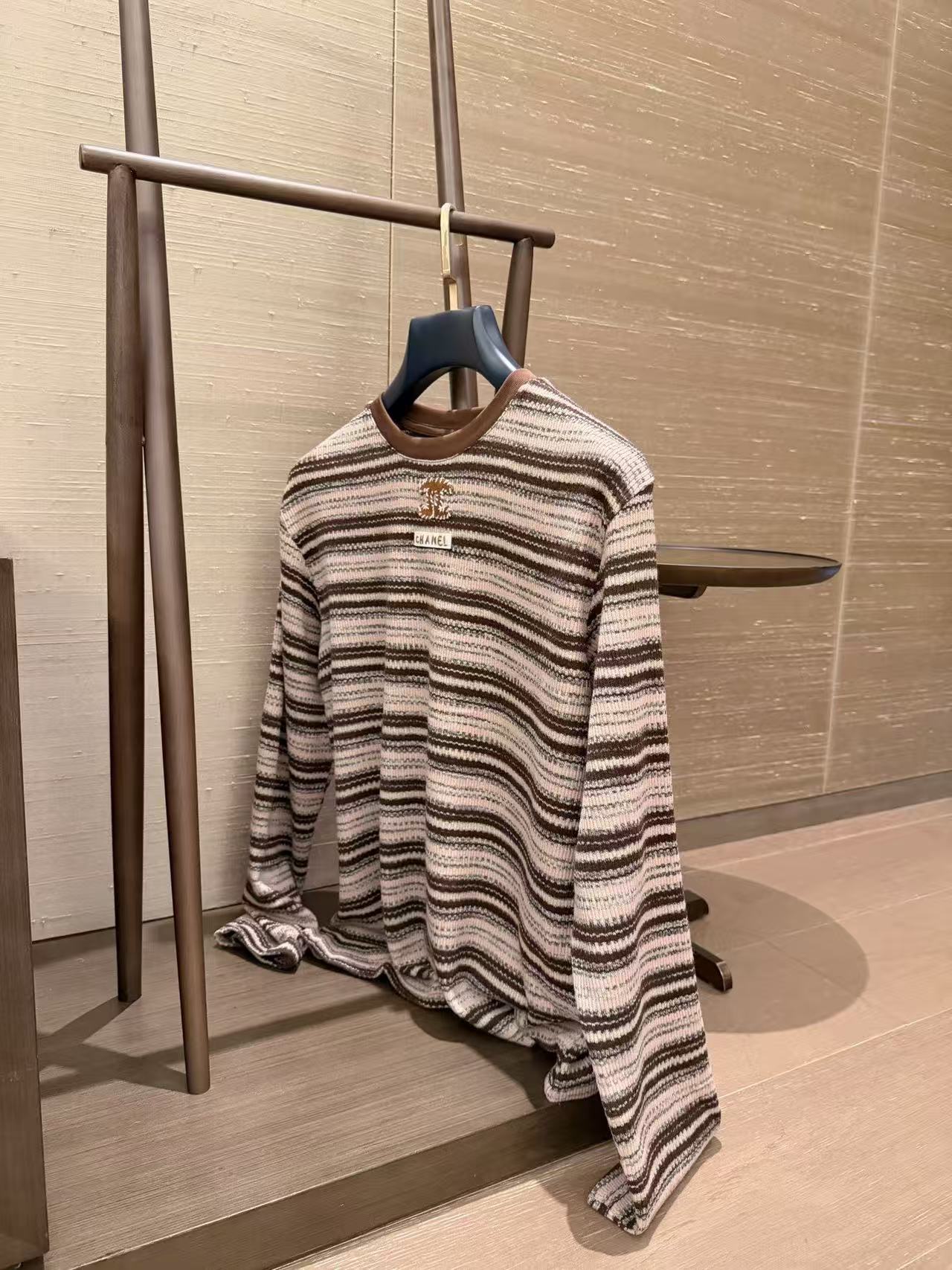 CHANE1 ダブルCストライプ長袖Tシャツ【50％割引+送料無料】