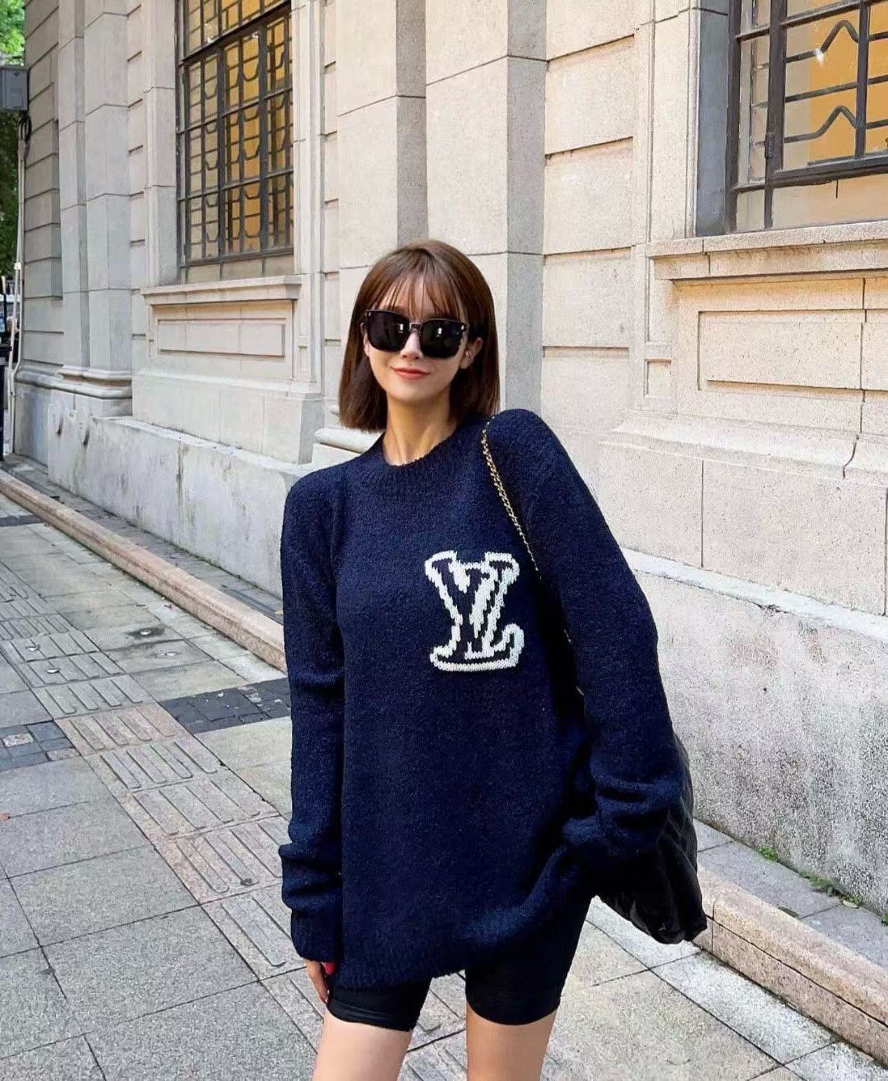 LV シンプルロゴセーター【50％割引+送料無料】