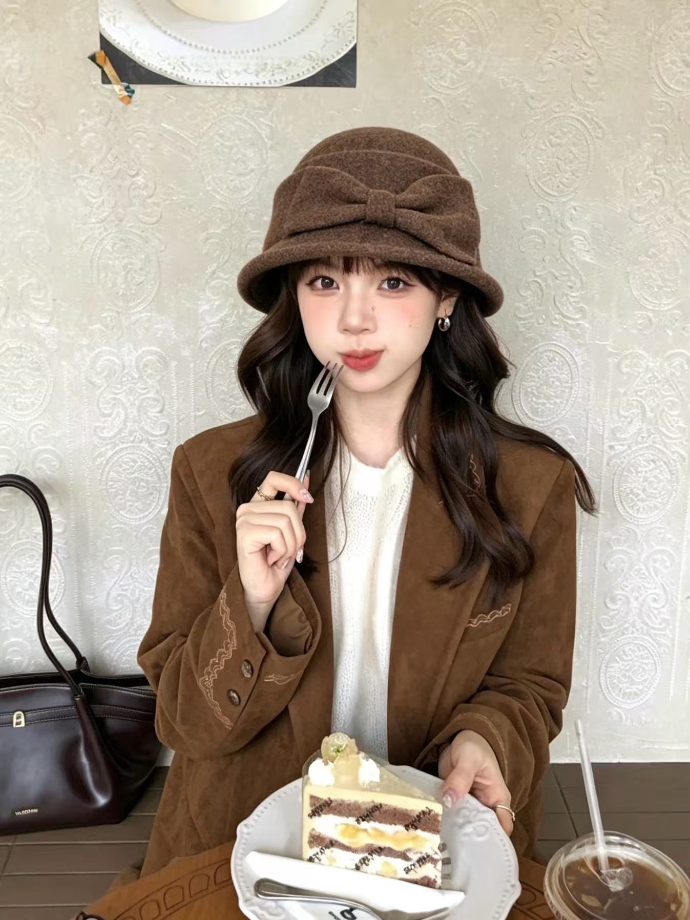 CHANEL ダブルC ウールバケットハット【50％割引+送料無料】
