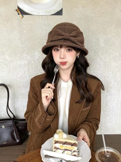 CHANEL ダブルC ウールバケットハット【50％割引+送料無料】