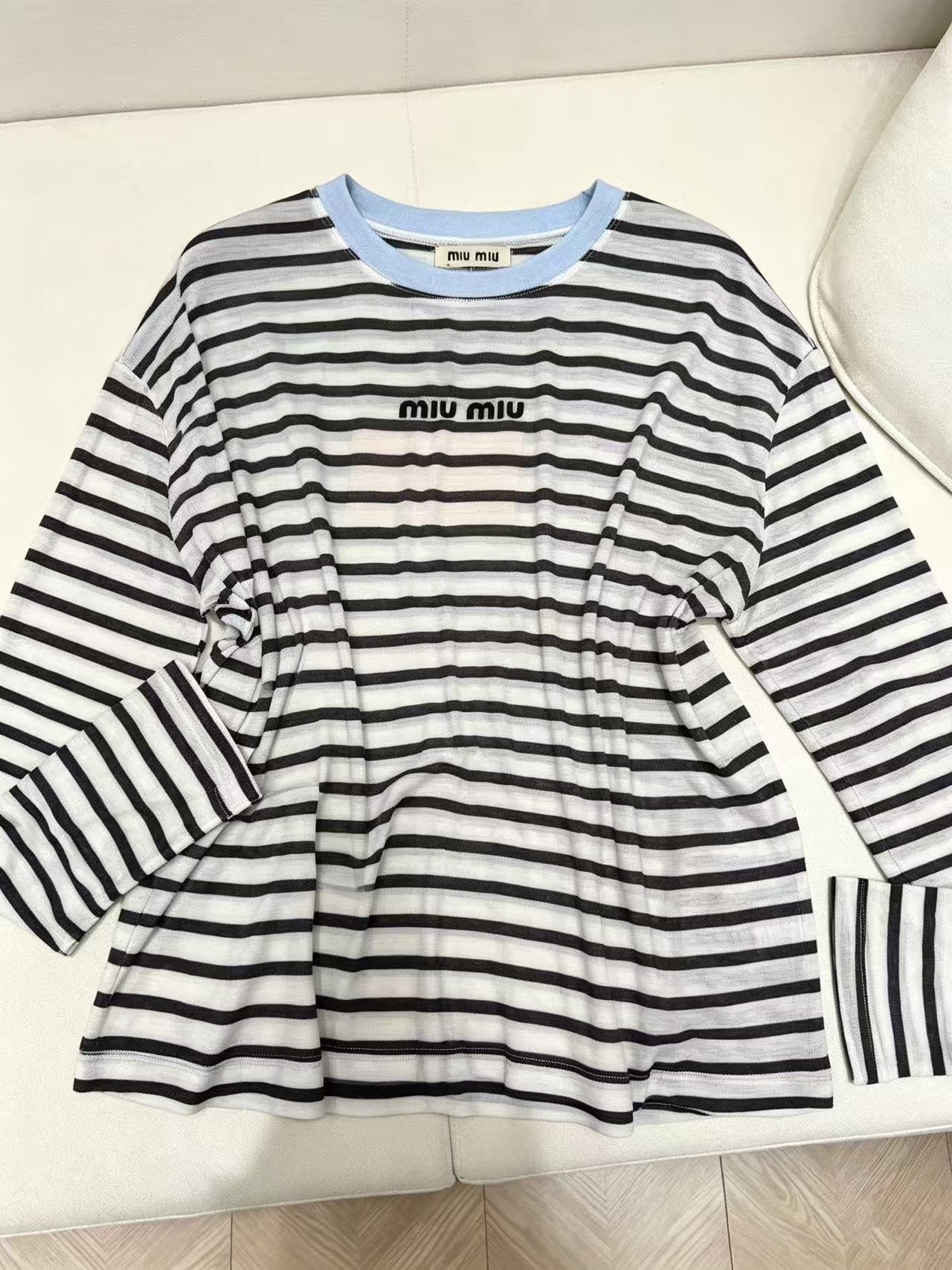 M1UM1U ボーダー長袖Tシャツ【50％割引+送料無料】