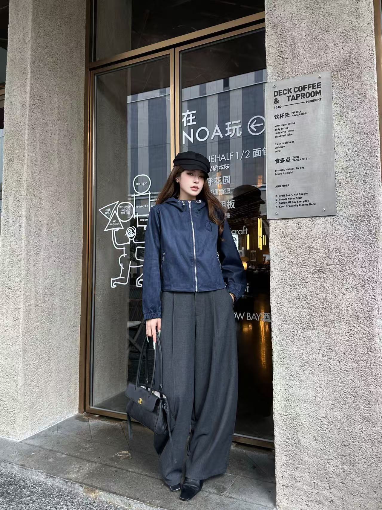 DIOR 刺繍ロゴ入りディアスキン・フーデッドジャケット【50％割引+送料無料】