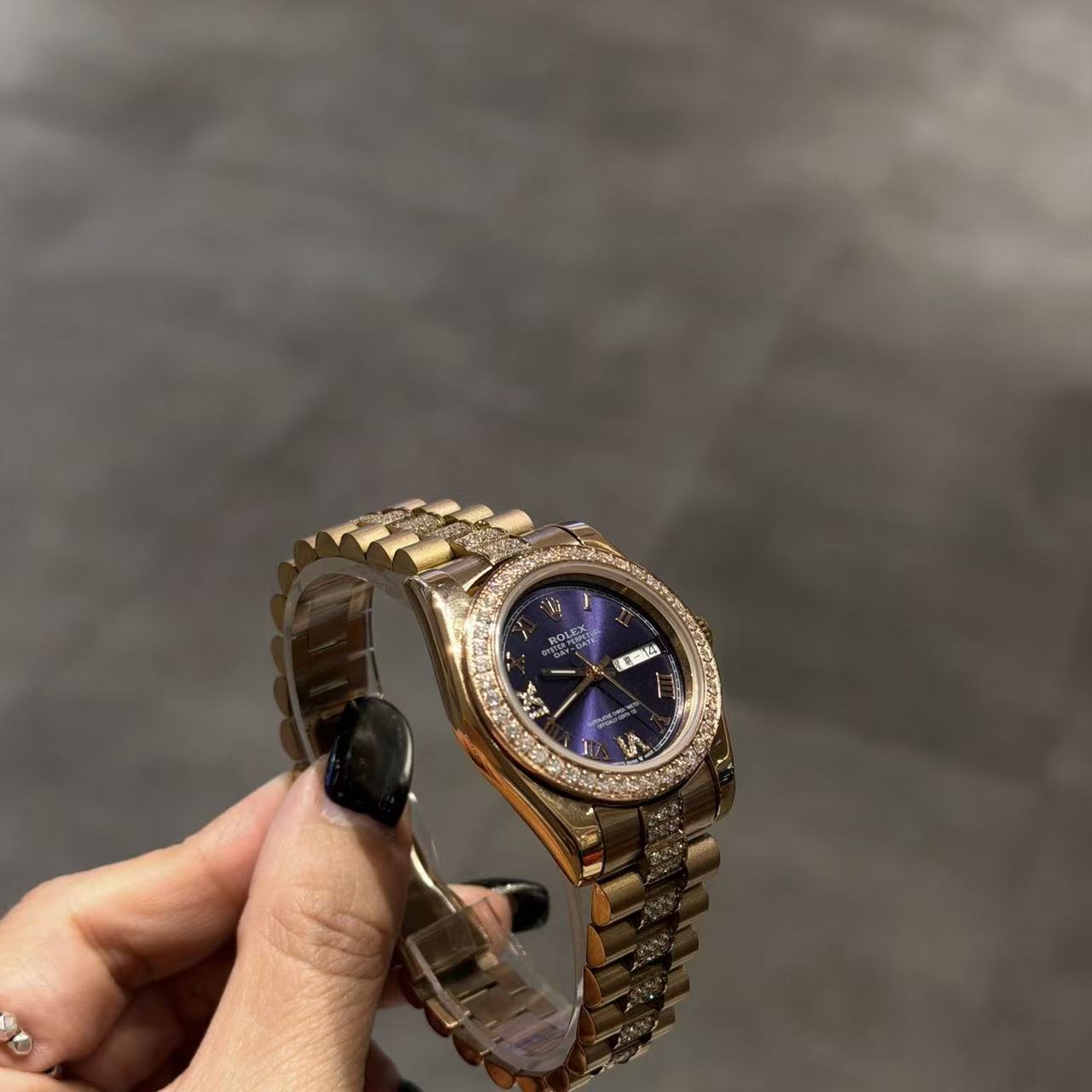 R0LEXソリッドスチールバンド・ダイヤモンド・レディースウォッチ【50％割引+送料無料】