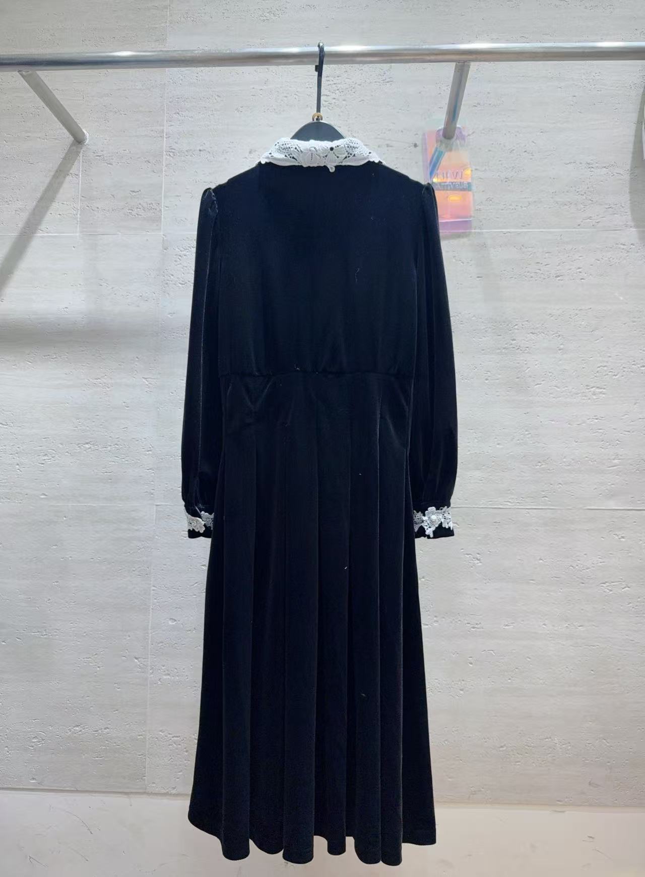 DIOR CD ベロア長袖ワンピース【50％割引+送料無料】