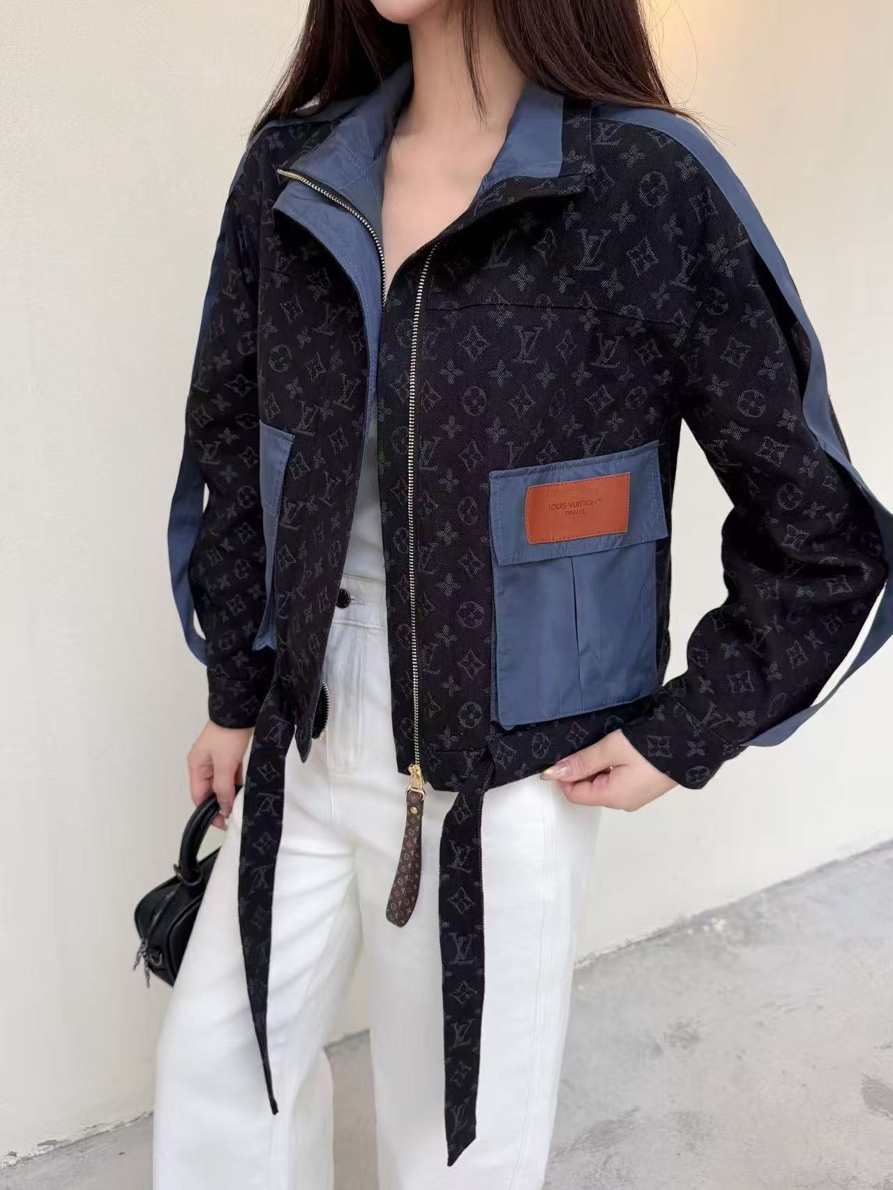 LV 2ポケット・プリントデニムジャケット【50％割引+送料無料】