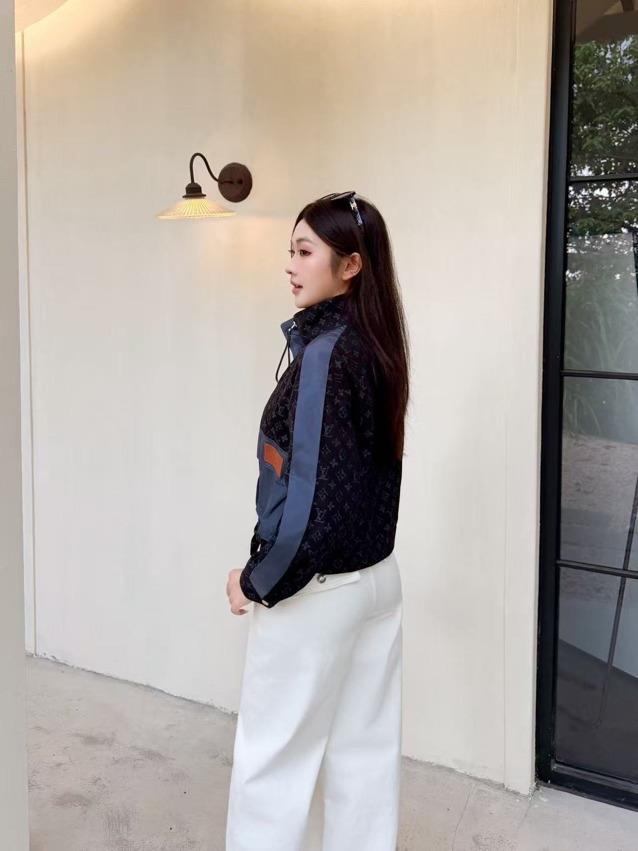 LV 2ポケット・プリントデニムジャケット【50％割引+送料無料】