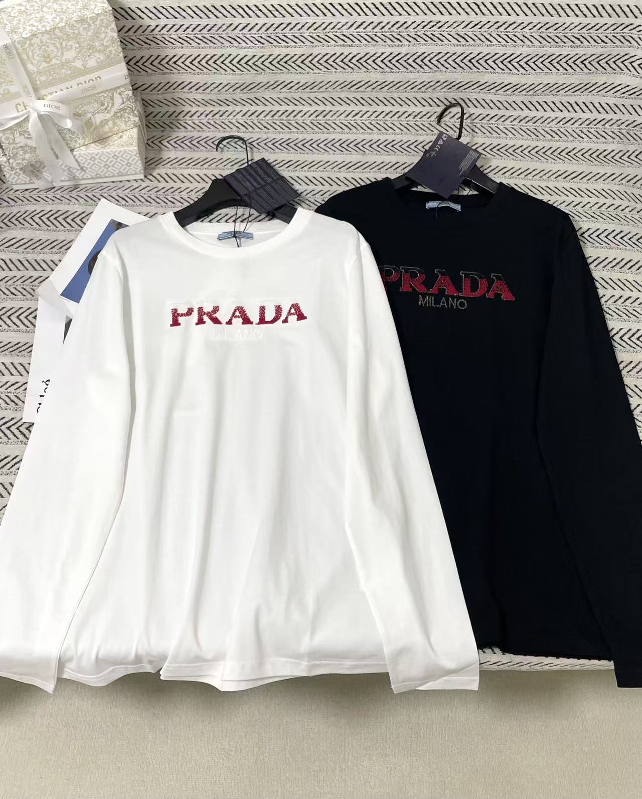 PR4DA グラデーションレター長袖Tシャツ【50％割引+送料無料】