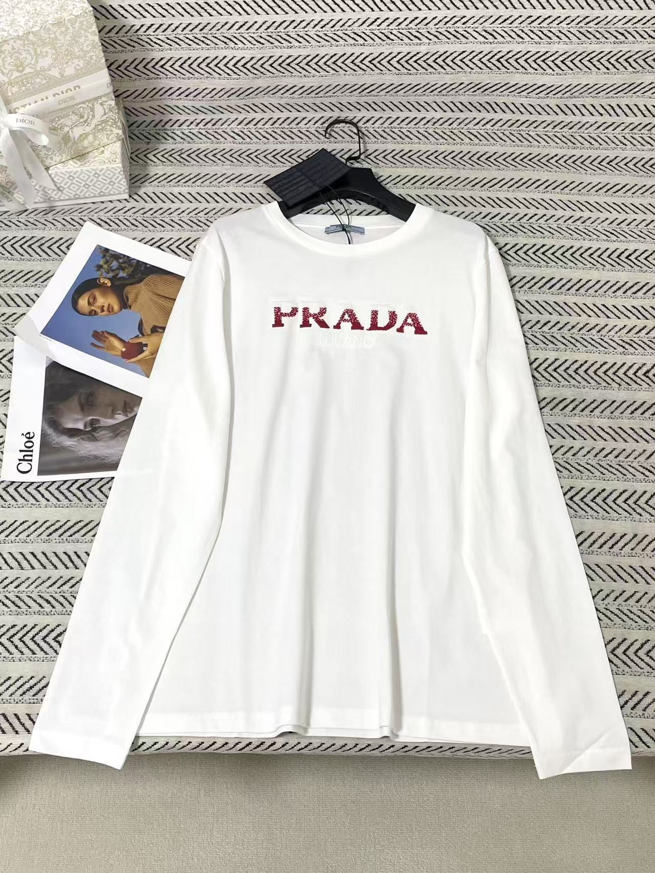 PR4DA グラデーションレター長袖Tシャツ【50％割引+送料無料】