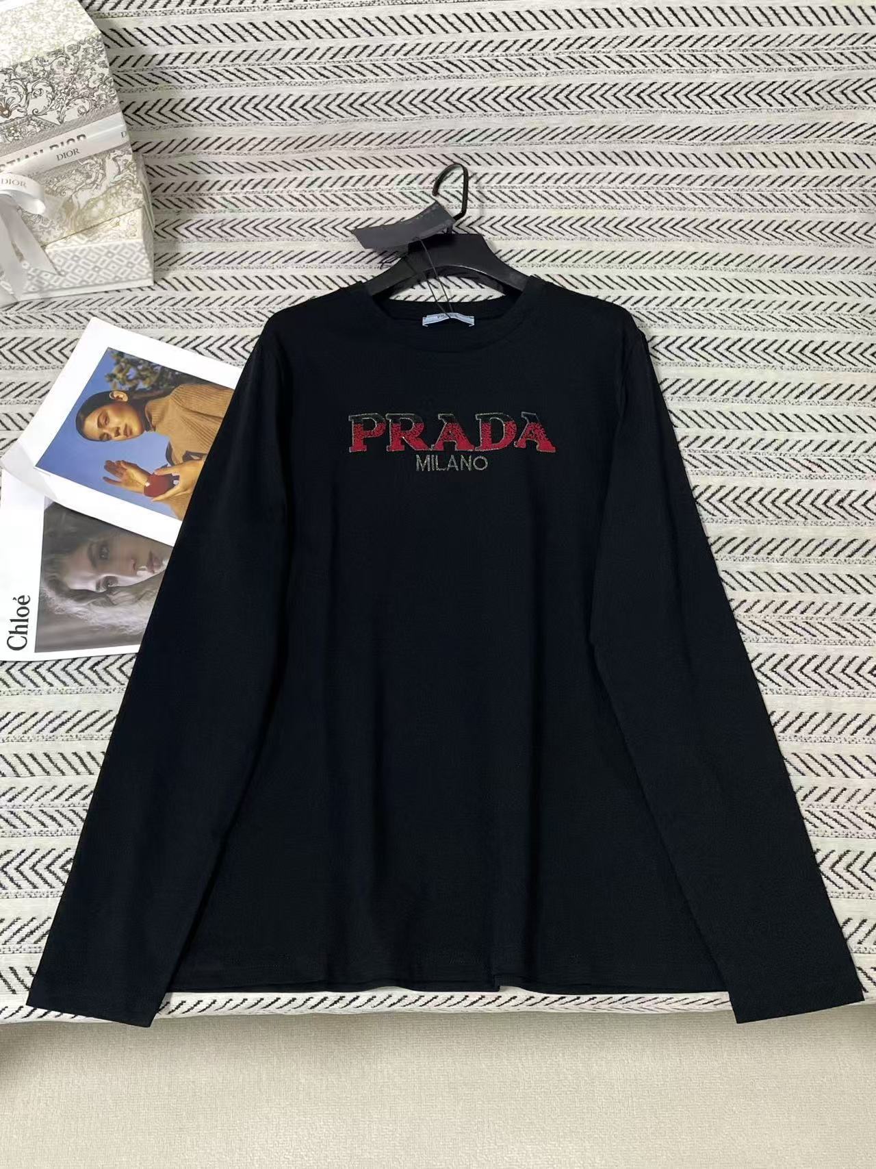 PR4DA グラデーションレター長袖Tシャツ【50％割引+送料無料】