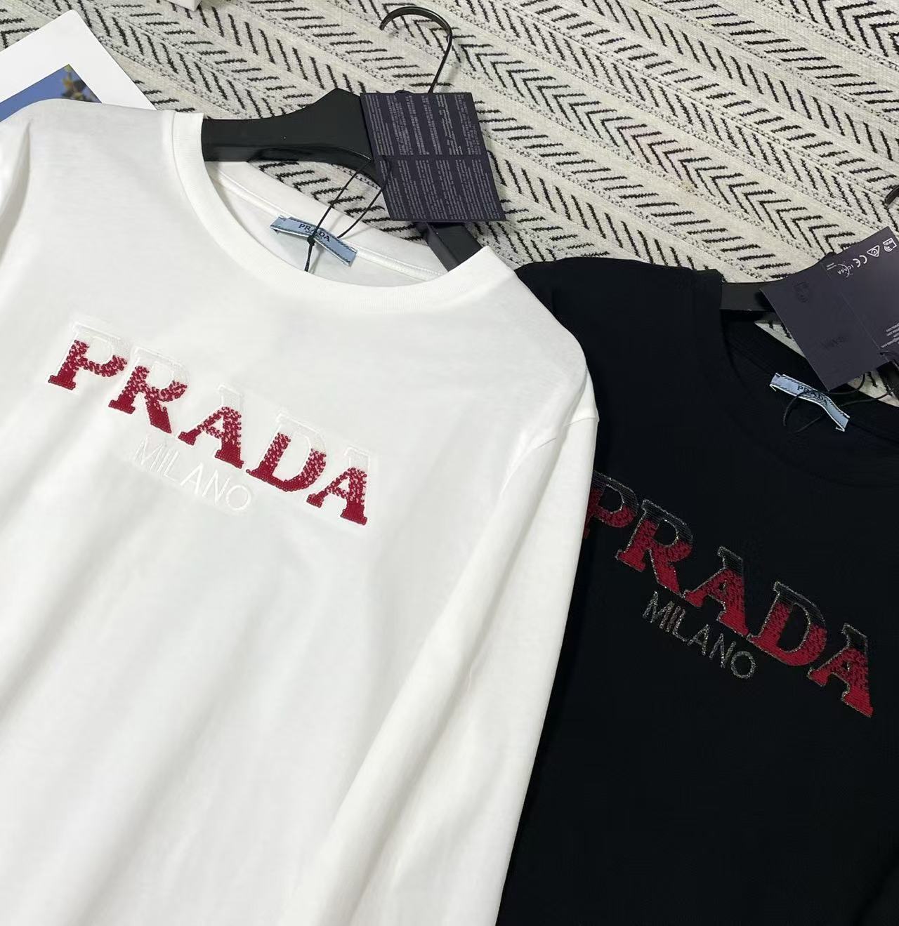 PR4DA グラデーションレター長袖Tシャツ【50％割引+送料無料】