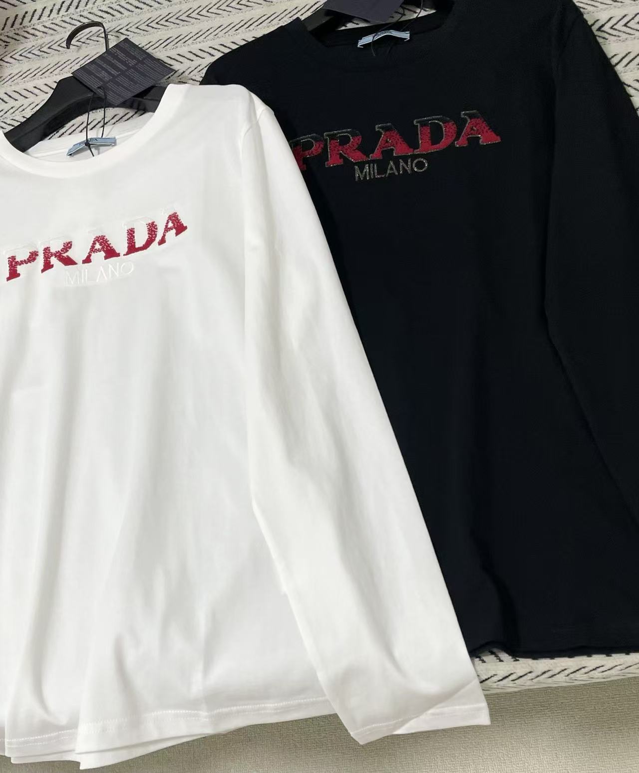 PR4DA グラデーションレター長袖Tシャツ【50％割引+送料無料】
