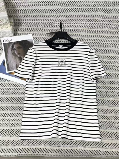 LOEWE ストライプ ロゴTシャツ【50％割引+送料無料】