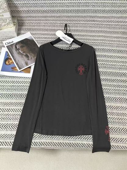 Chrome Hearts サンスクリット語長袖Tシャツ【50％割引+送料無料】
