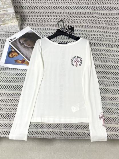 Chrome Hearts サンスクリット語長袖Tシャツ【50％割引+送料無料】