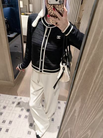 CHANEL ダブルC ウールカーディガン【50％割引+送料無料】