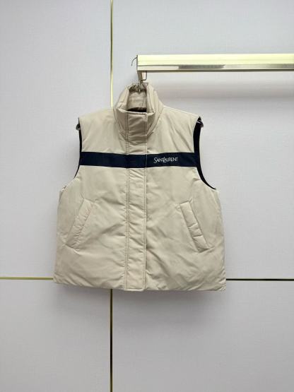 YSL シンプルなダウンベスト【50％割引+送料無料】