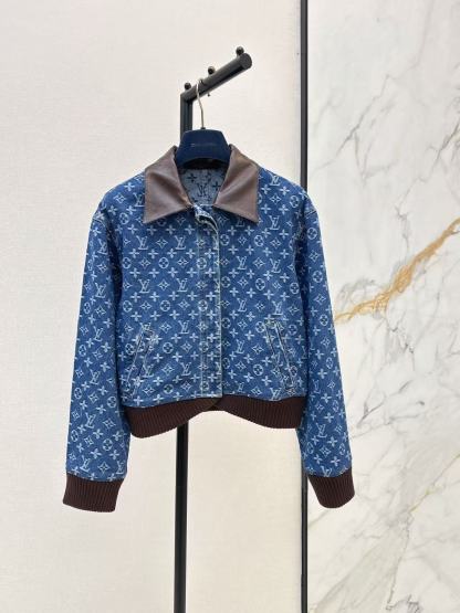 LV 襟付きデニムジャケット【50％割引+送料無料】