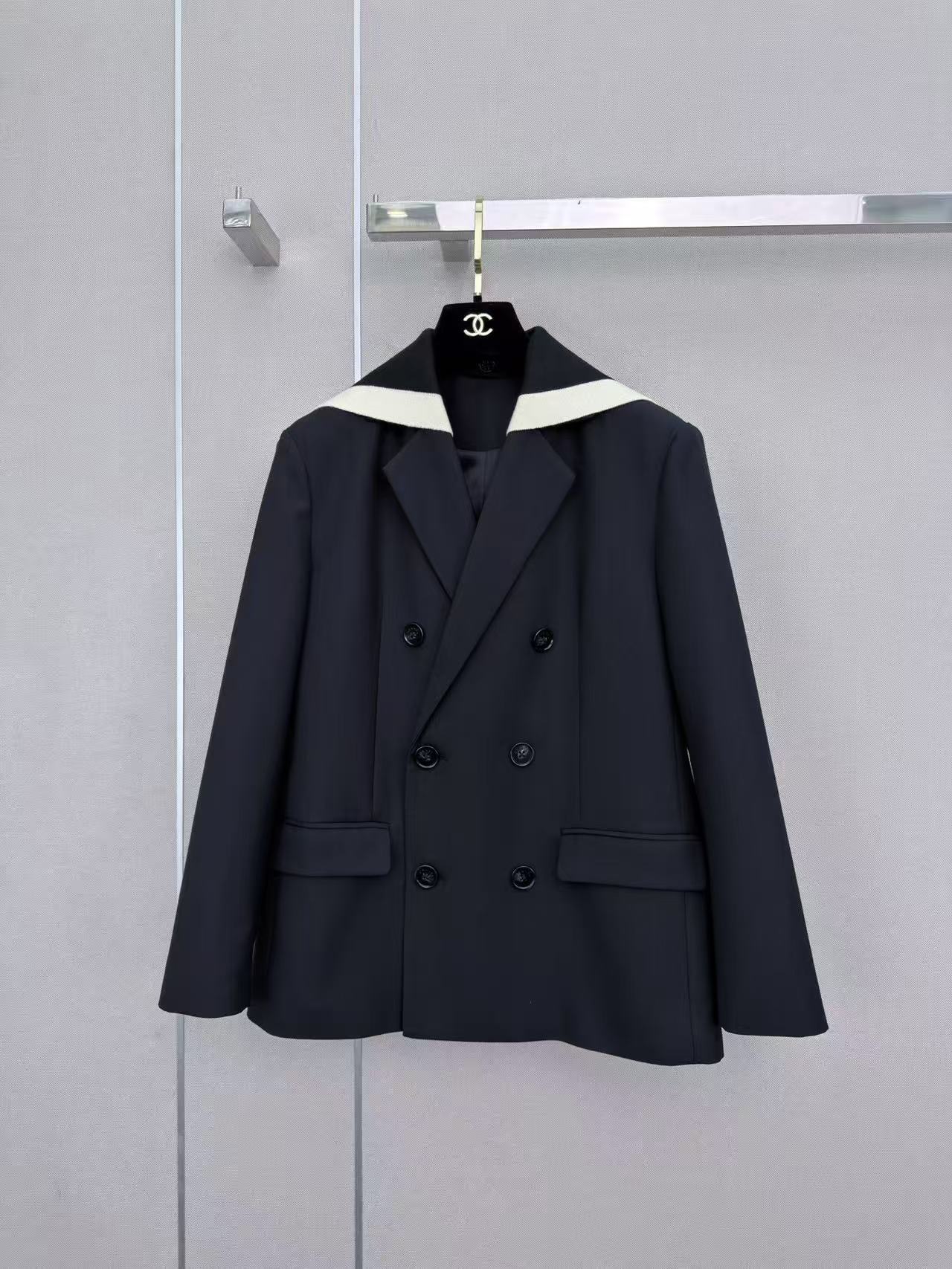 CHANE1 ダブルブレストスーツジャケット【50％割引+送料無料】