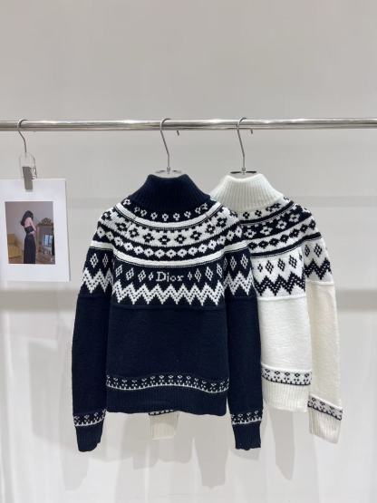 DIOR プリント入りウールカーディガン【50％割引+送料無料】
