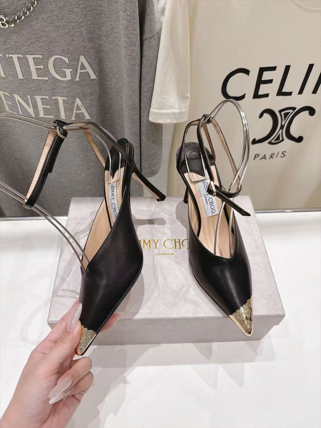 Jimmy Choo 高品質ポインテッドトゥ・ハイヒール【50％割引+送料無料】