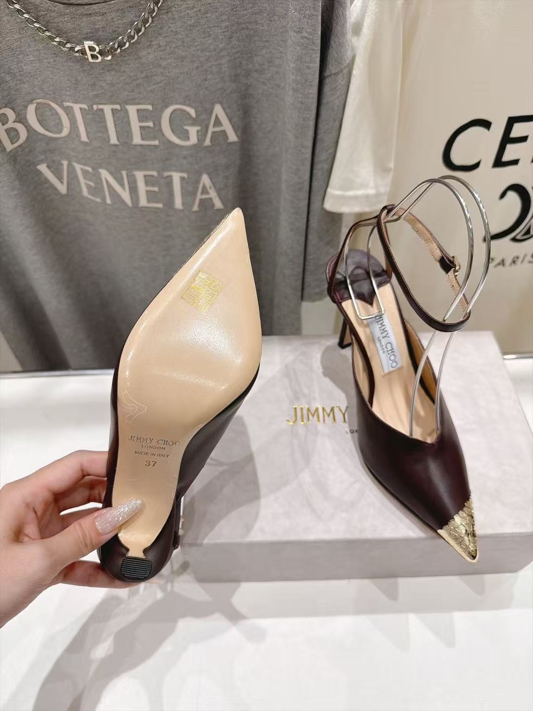 Jimmy Choo 高品質ポインテッドトゥ・ハイヒール【50％割引+送料無料】