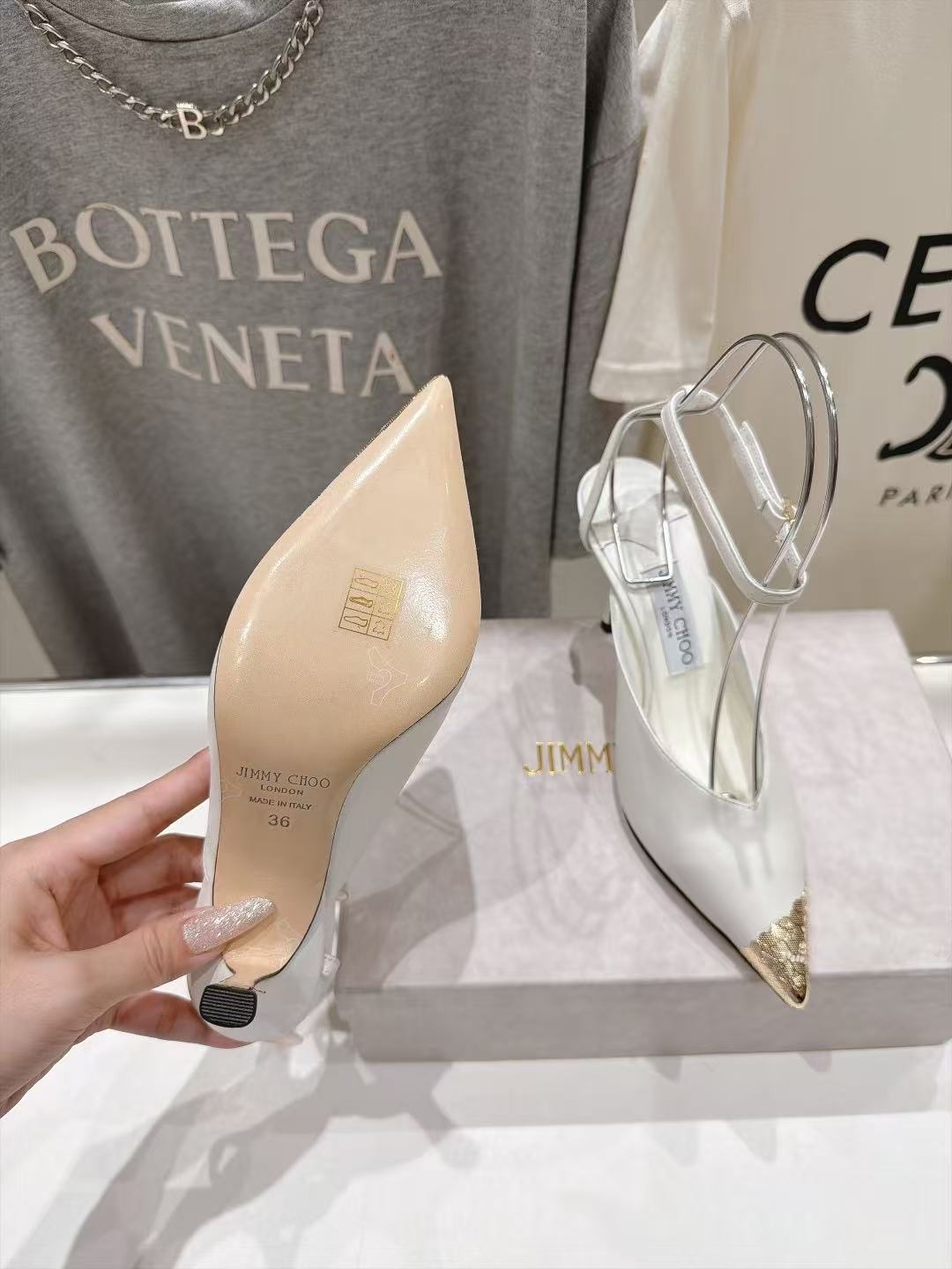 Jimmy Choo 高品質ポインテッドトゥ・ハイヒール【50％割引+送料無料】