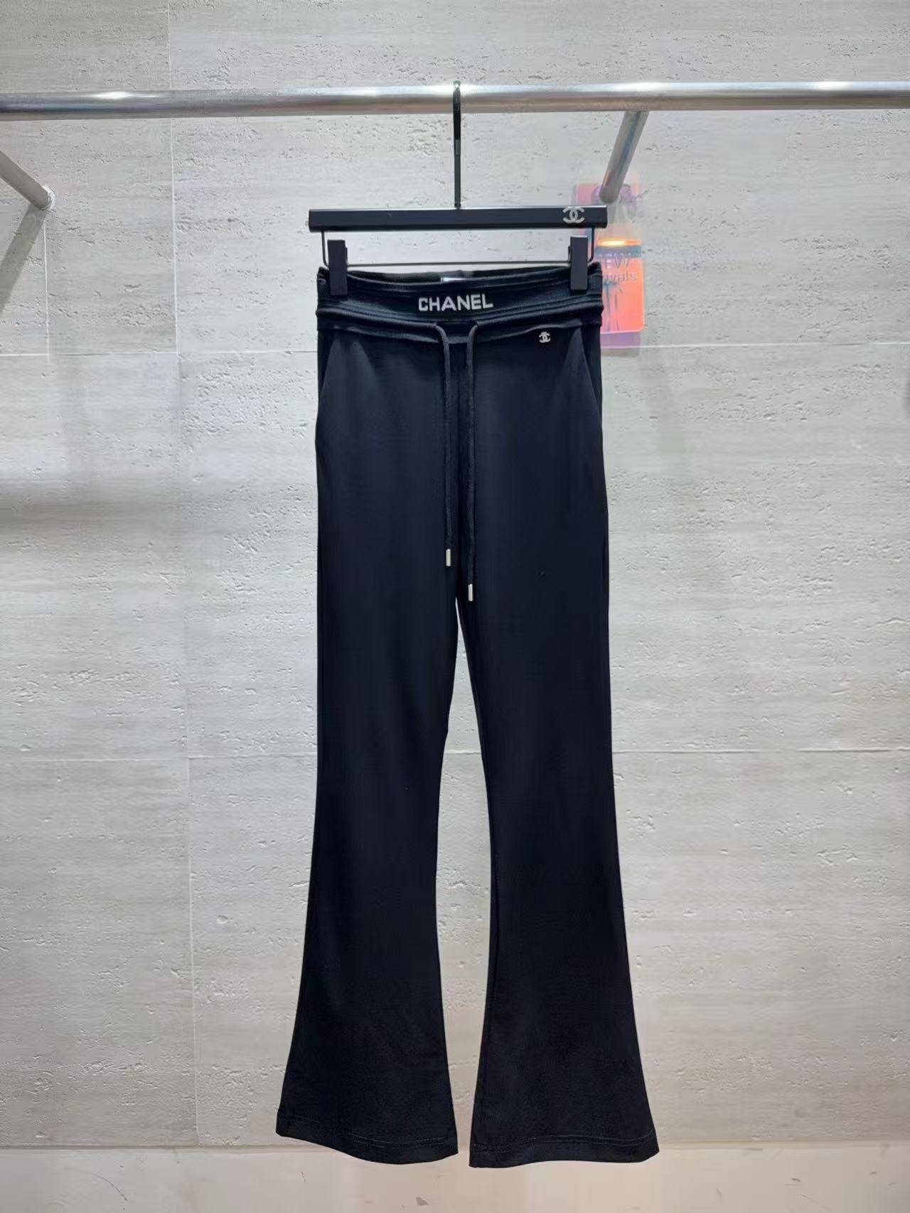 CHANE1 レターフレアパンツ【50％割引+送料無料】