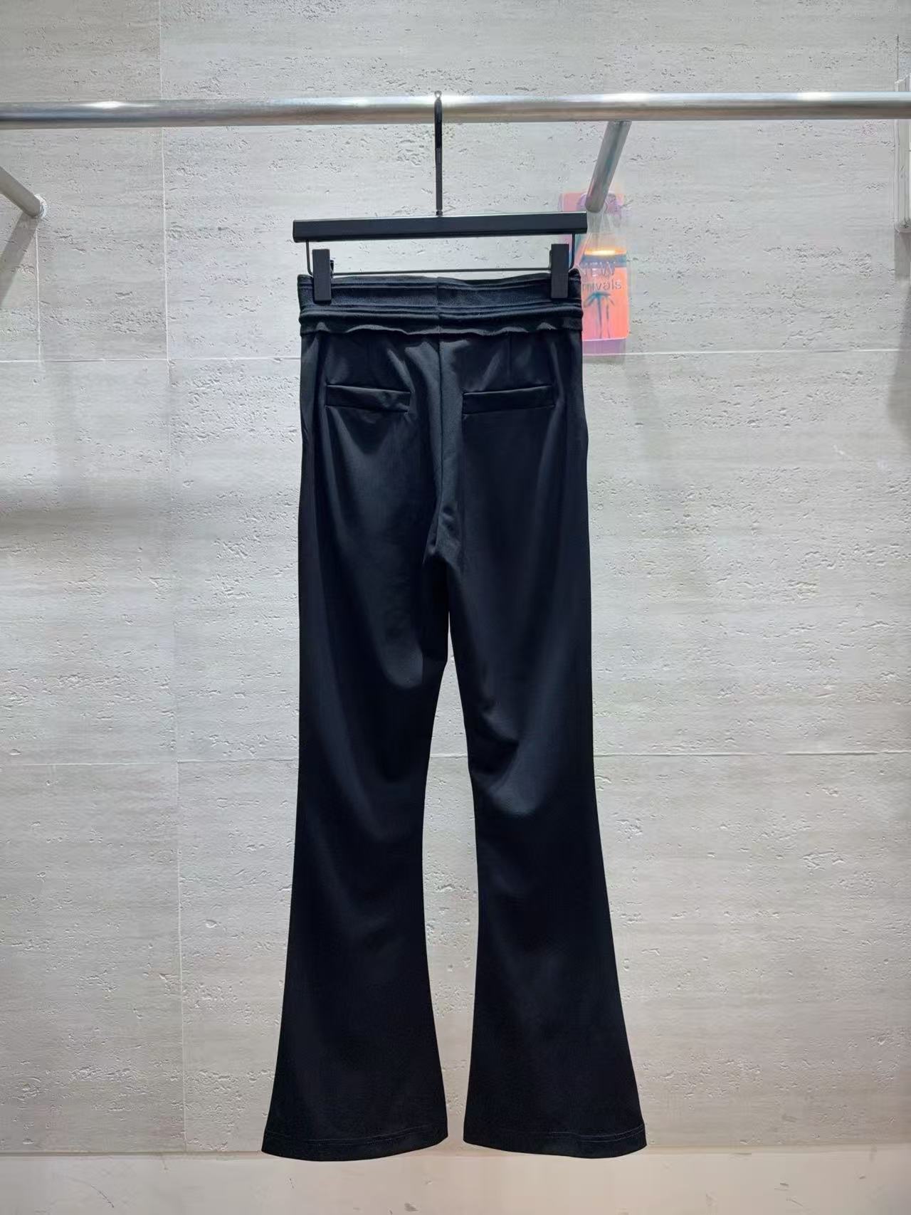 CHANE1 レターフレアパンツ【50％割引+送料無料】
