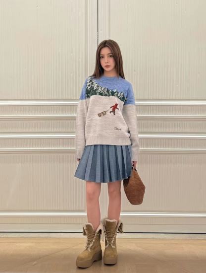 DIOR 刺繍・プリント入りセーター【50％割引+送料無料】