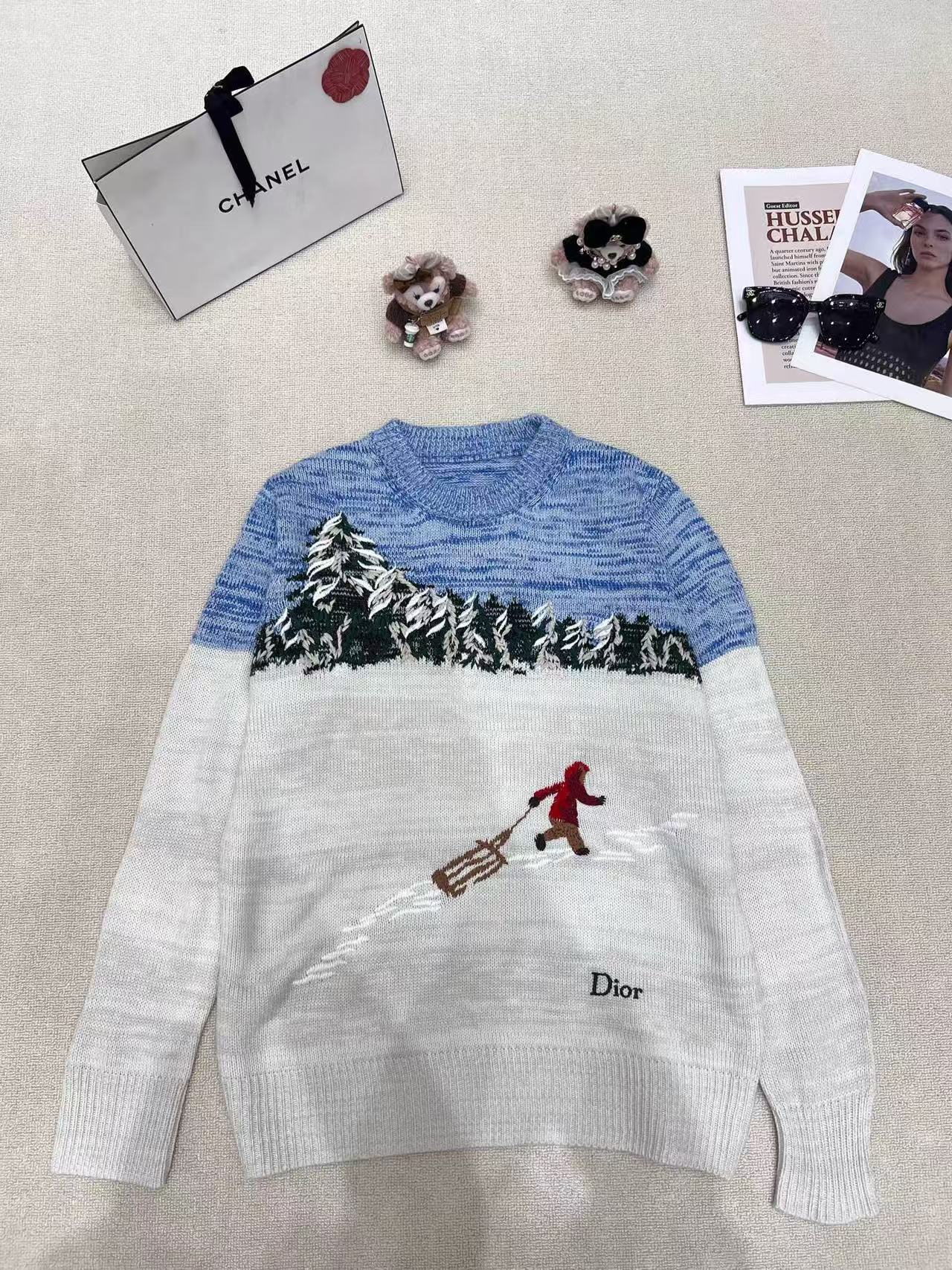 DIOR 刺繍・プリント入りセーター【50％割引+送料無料】