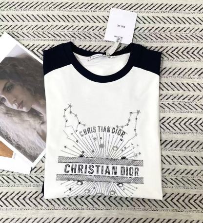 DIOR 五角星・ロゴ入り長袖Tシャツ【50％割引+送料無料】
