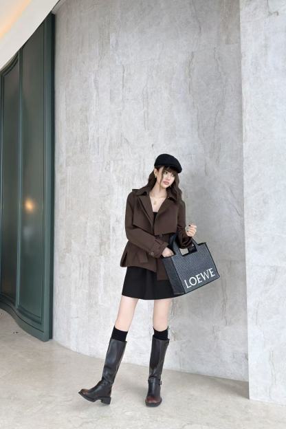 LOEWE ラペル付きフード付きウィンドブレーカー【50％割引+送料無料】
