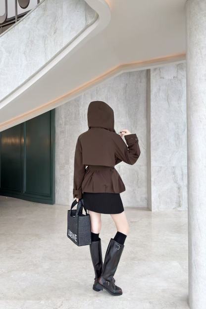 LOEWE ラペル付きフード付きウィンドブレーカー【50％割引+送料無料】