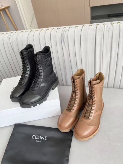 CELINE 高品質牛革マーチンブーツ【50％割引+送料無料】