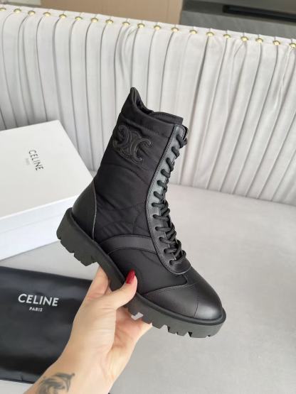 CELINE 高品質牛革マーチンブーツ【50％割引+送料無料】