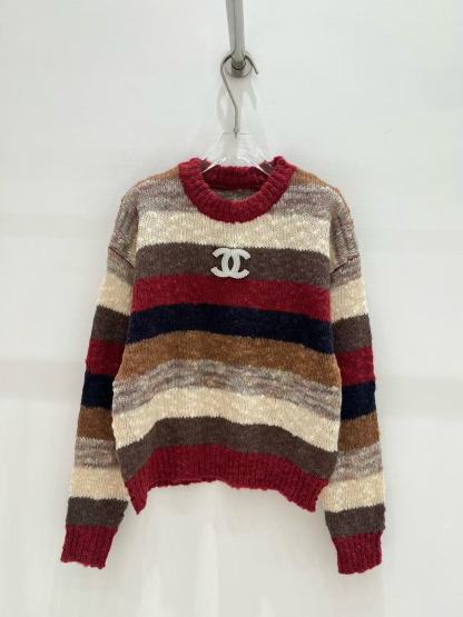 CHANE1 ダブルC カラフルセーター【50％割引+送料無料】