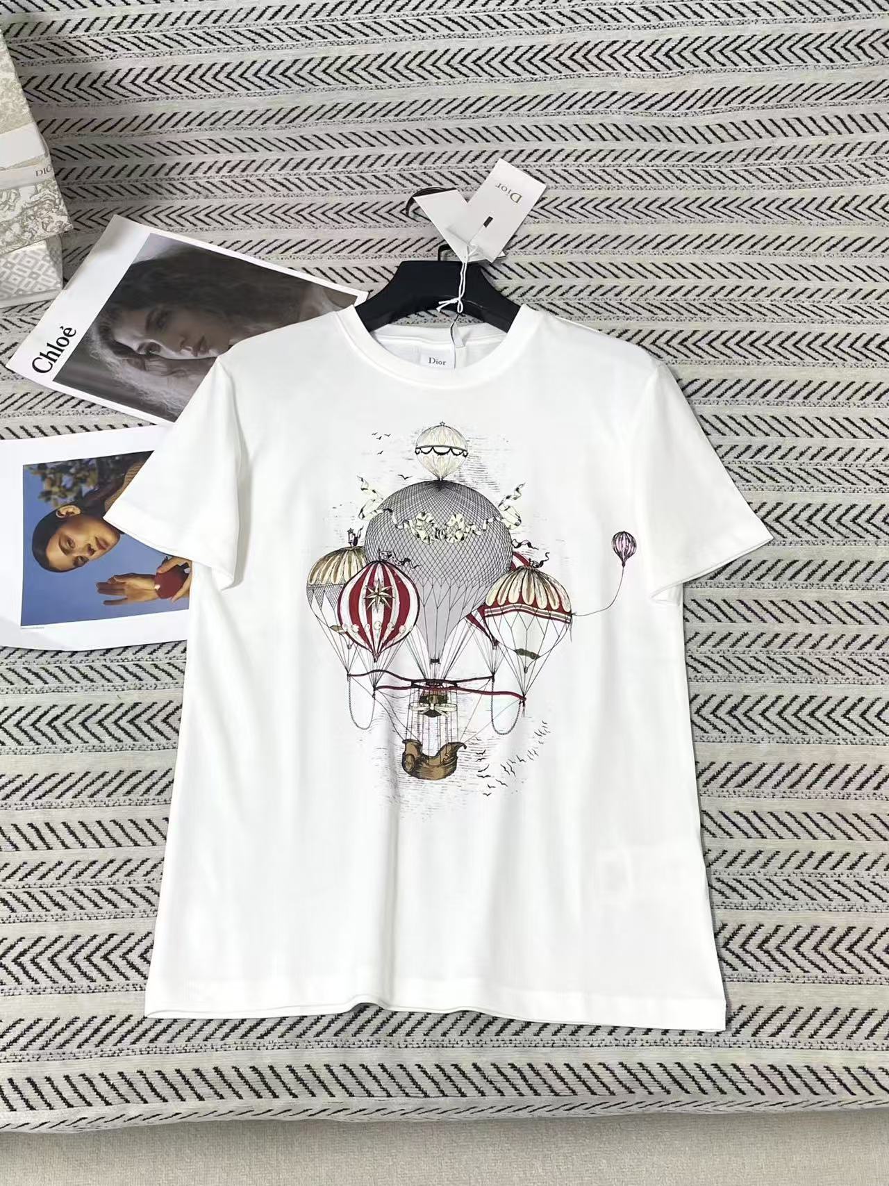 DIOR 熱気球モチーフ 半袖Tシャツ【50％割引+送料無料】