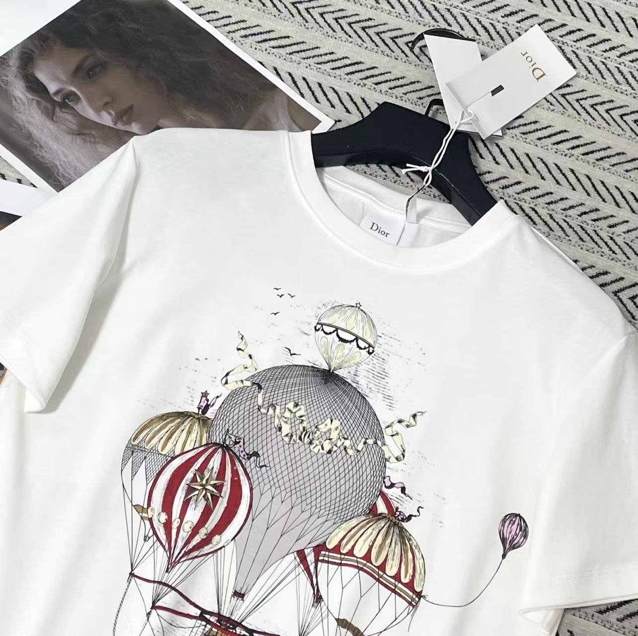 DIOR 熱気球モチーフ 半袖Tシャツ【50％割引+送料無料】