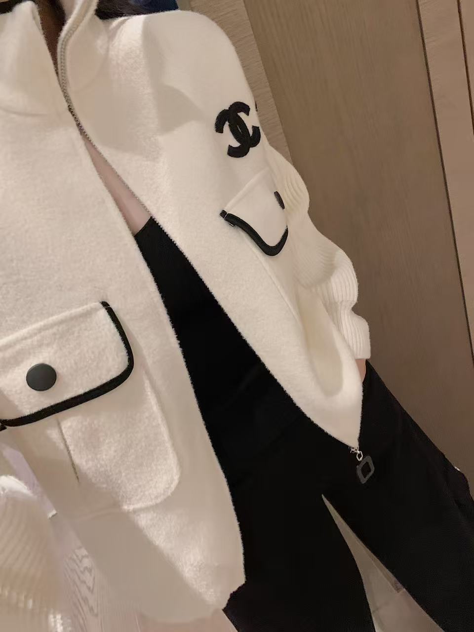 CHANE1 ダブルC ツーポケットジャケット【50％割引+送料無料】