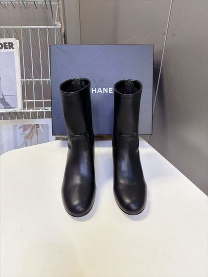 CHANEL ハイクオリティ・シンプル・ラムスキンショートブーツ【50％割引+送料無料】