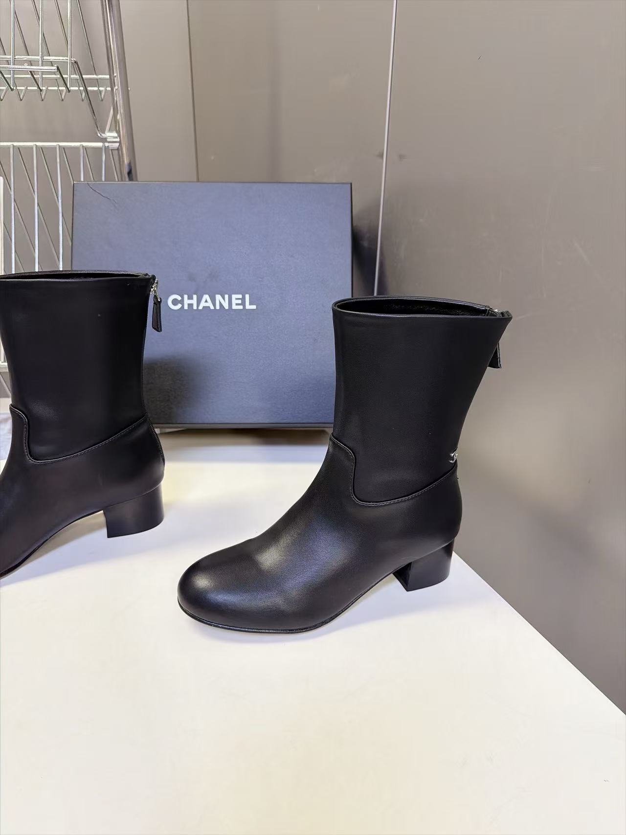 CHANEL ハイクオリティ・シンプル・ラムスキンショートブーツ【50％割引+送料無料】