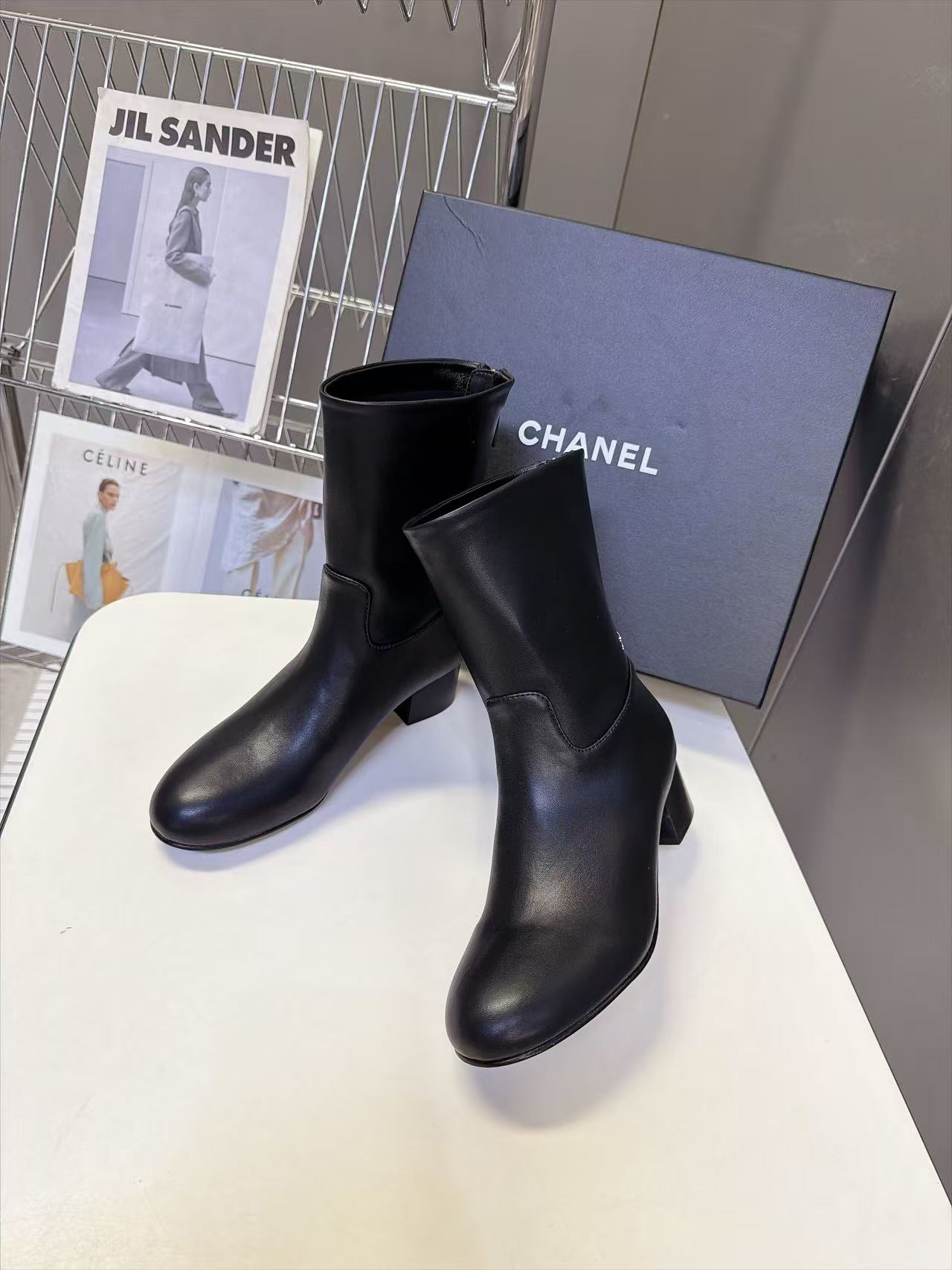 CHANEL ハイクオリティ・シンプル・ラムスキンショートブーツ【50％割引+送料無料】