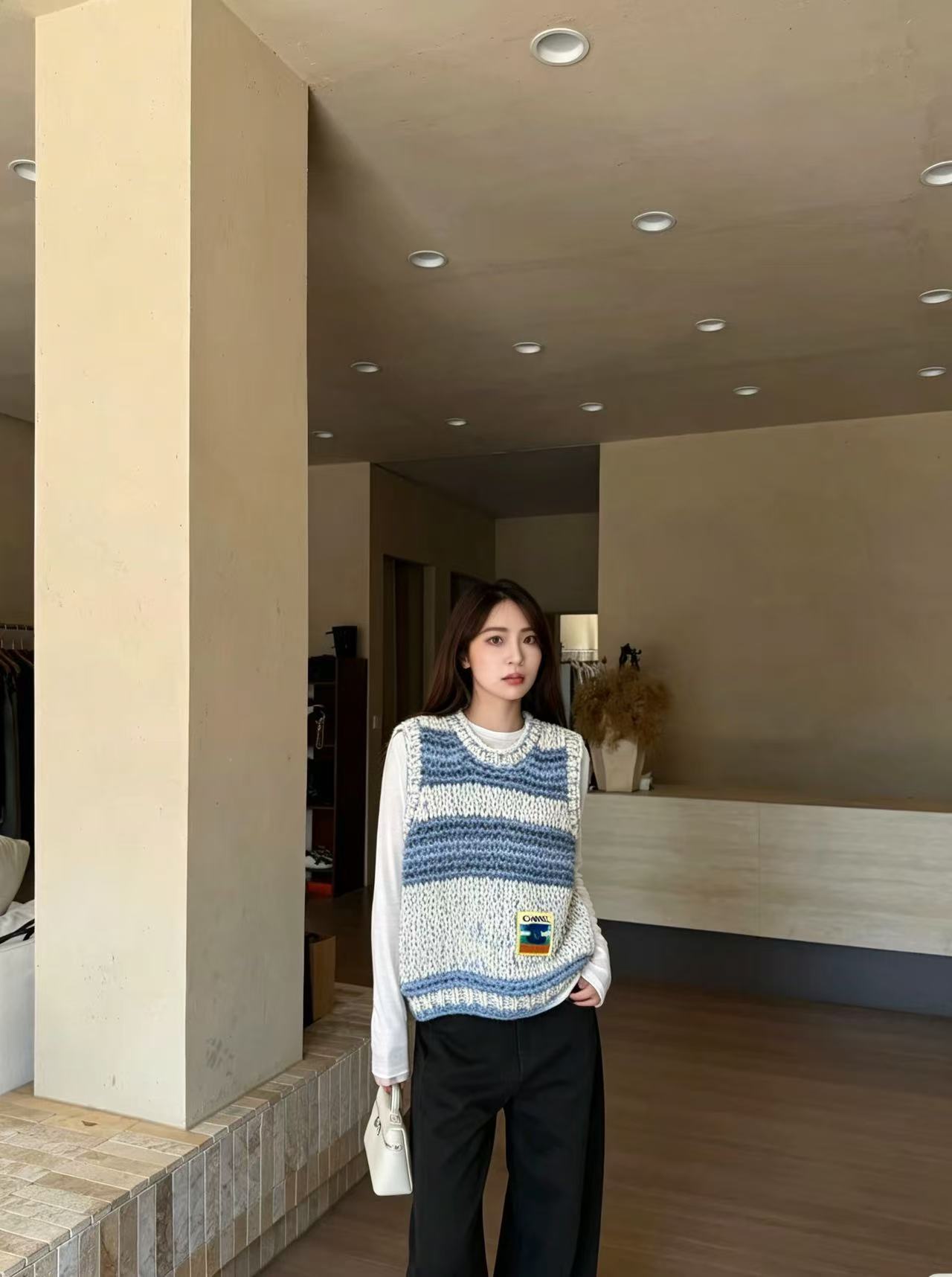 CHANEL マルチカラー・ダブルC ウールベスト【50％割引+送料無料】