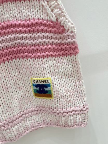 CHANEL マルチカラー・ダブルC ウールベスト【50％割引+送料無料】