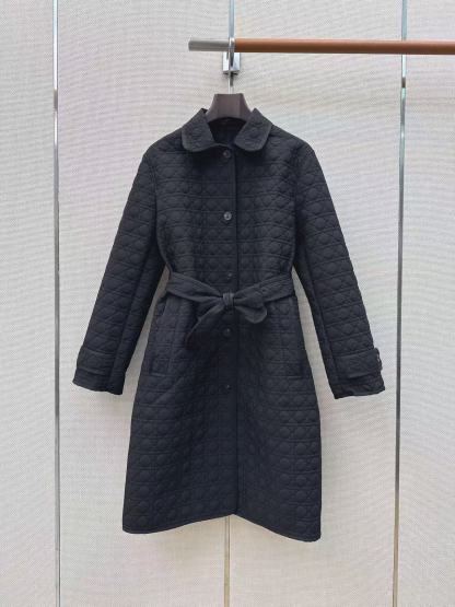 DIOR 格子柄レースアップロングコート【50％割引+送料無料】
