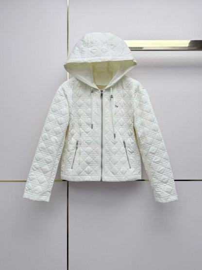 DIOR 格子柄フード付きショートジャケット【50％割引+送料無料】