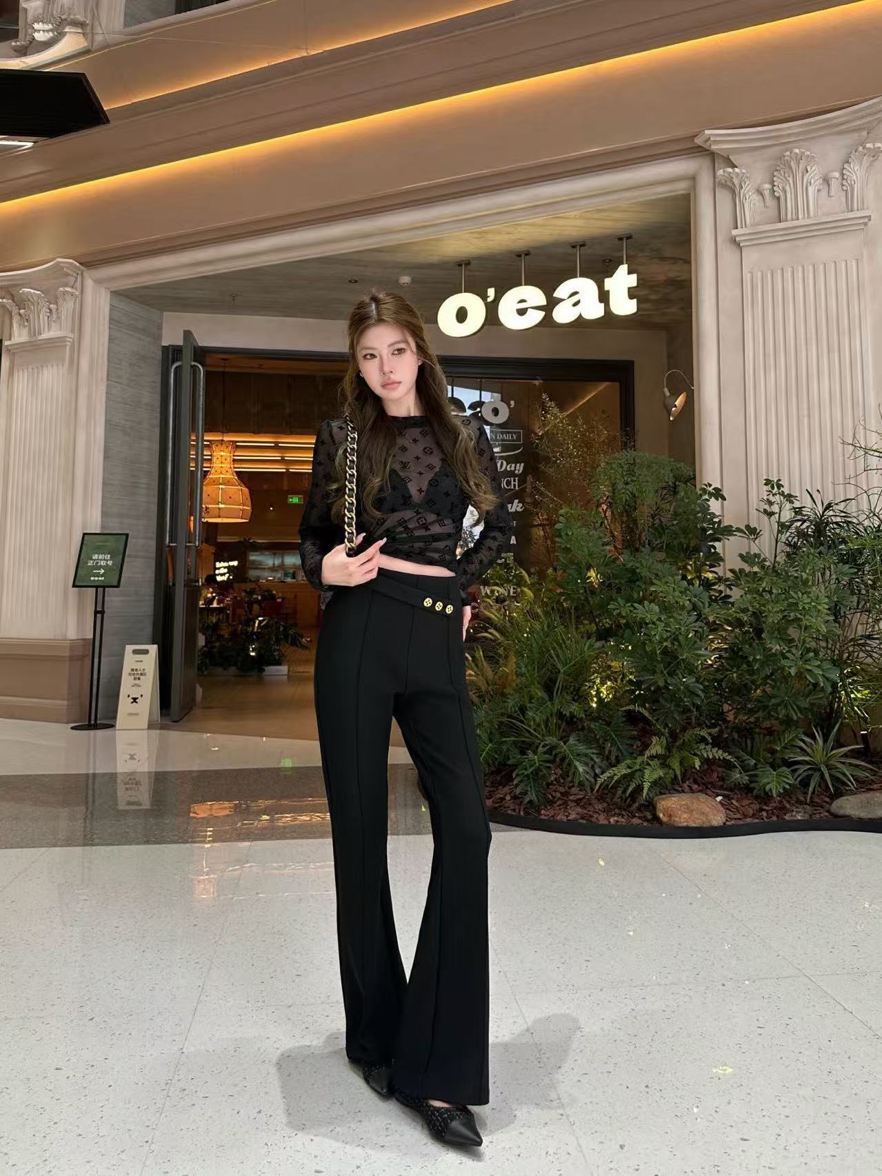 LV 透明Tシャツ＆ロングパンツ セットアップ【50％割引+送料無料】