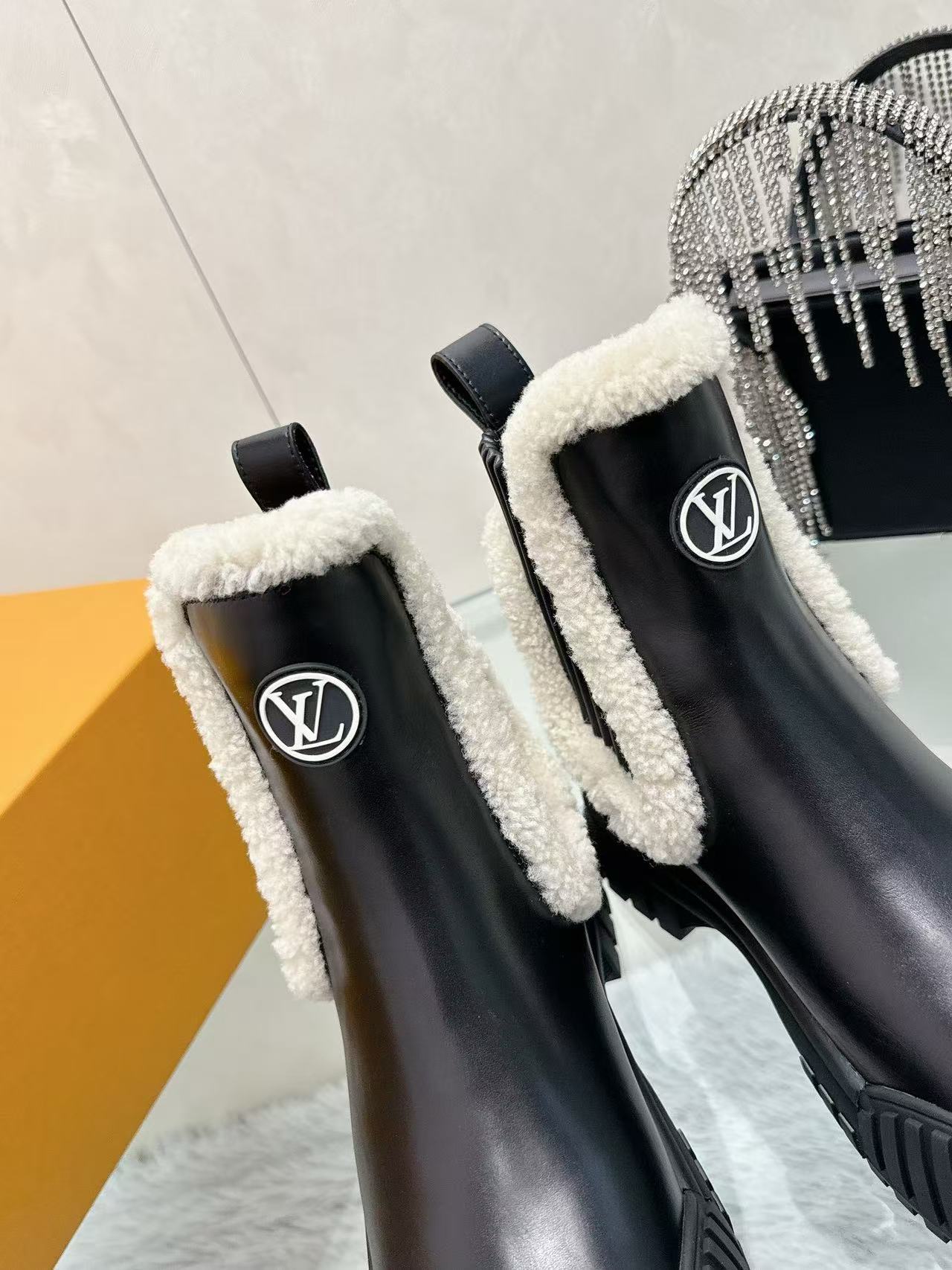 LV ハイクオリティ・ウールショートブーツ【50％割引+送料無料】