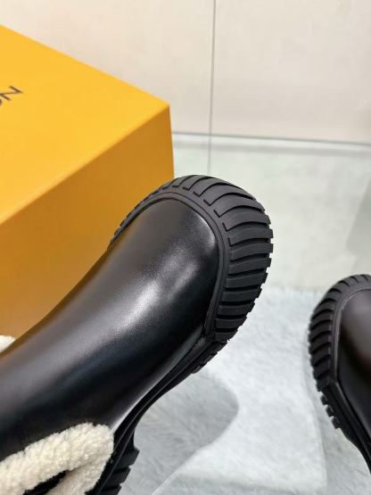 LV ハイクオリティ・ウールショートブーツ【50％割引+送料無料】